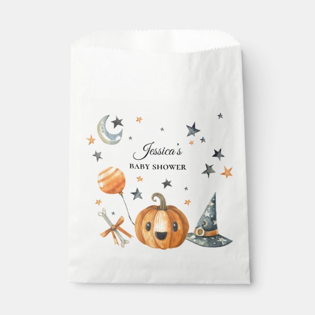 Halloween Baby Shower Little Boo Favor Bags (Front)