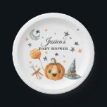 Halloween Baby Shower Little Boo Paper Plates<br><div class="desc">Halloween Baby Shower Little Boo Paper Plate</div>
