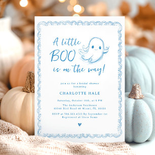 Halloween Baby Shower Little Ghost Invitation