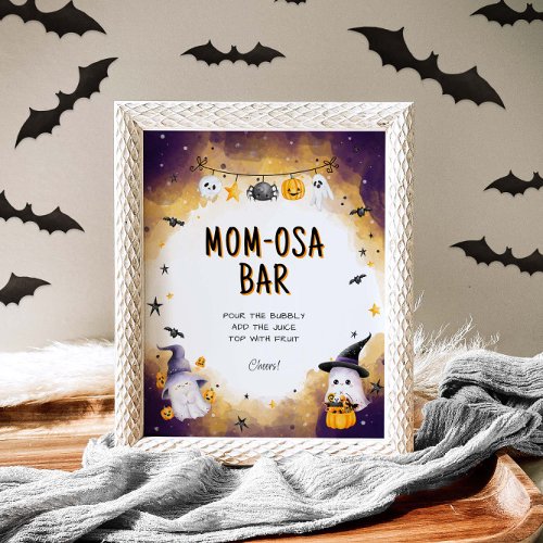 Halloween Baby Shower Mimosa Bar Sign