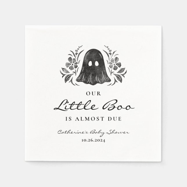 Halloween Baby Shower Napkins (Front)