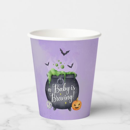 Halloween Baby Shower Paper Cups