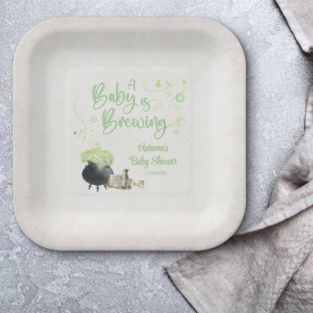 Halloween Baby Shower Paper Plates (Creator Uploaded)