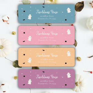 Halloween Baby Shower Pumpkin Little Boo return Label