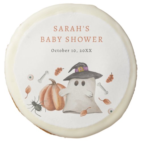 Halloween Baby Shower Sugar Cookie