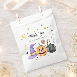 Halloween Baby Shower Thank You Favor Bag