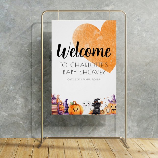 Halloween Baby Shower Welcome sign (Creator Uploaded)