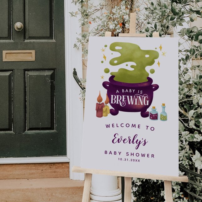 Halloween Baby Shower Welcome Sign (Creator Uploaded)