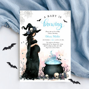 Halloween Baby Shower Witch Invitation