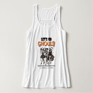 Halloween Bachelorette let's go ghoul Tank Top