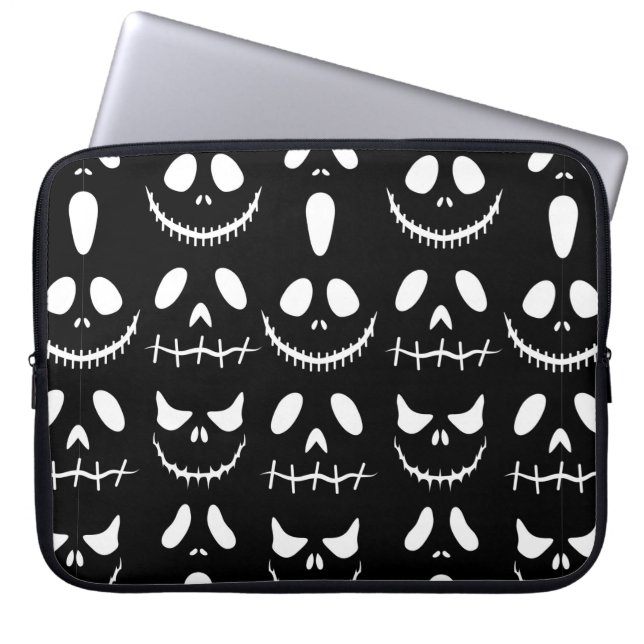 Halloween background. Seamless pattern with hallow Laptop Sleeve (Front)