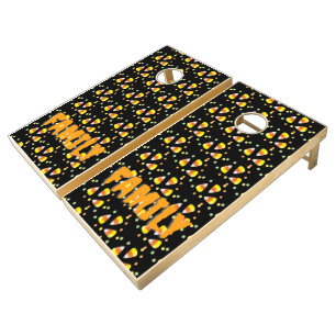 Halloween-background- Zazzle_Growshop. Cornhole Set