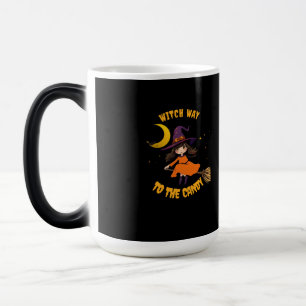 halloween bad witch pumpkin vibes color morph mug