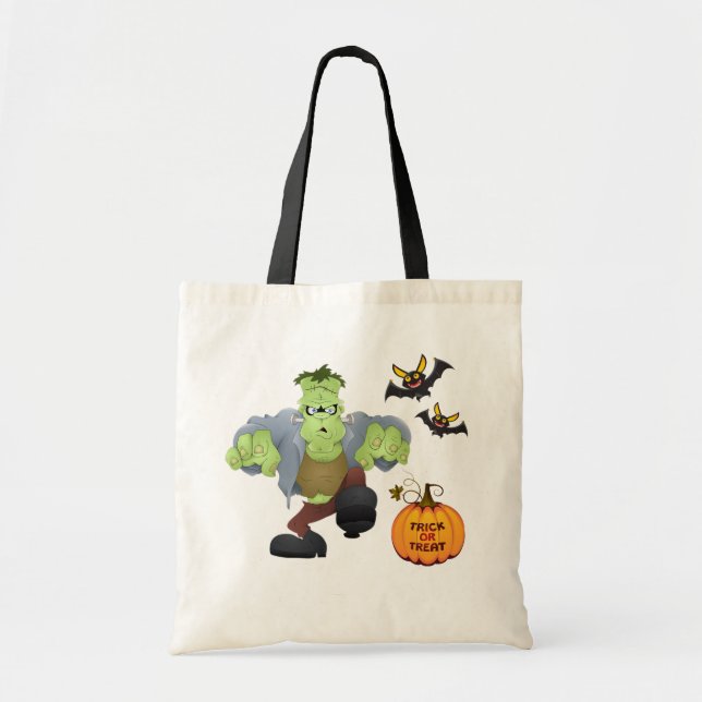 Halloween Bag-Frankenstein Tote Bag (Front)