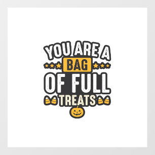 Halloween Bag Of Treats Vintage Vector Design_1 Floor Decals
