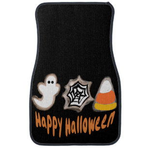 Halloween Bakery Cookies Spider, Ghost, Candy Car Floor Mat