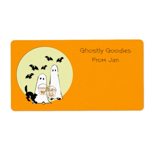 Halloween Baking or Drink mix Labels ghostly good