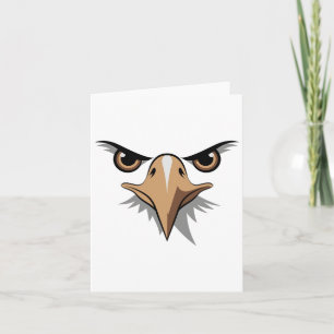 Halloween Bald Eagle Face Costume Kids Cute Themed Card