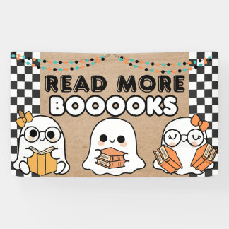 Halloween Banner School Library Classroom Ghosts