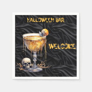 Halloween Bar Welcome Napkins