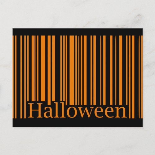 Halloween Barcode Postcard