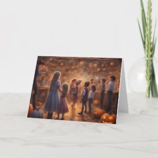 Halloween barn dance inside instant download or