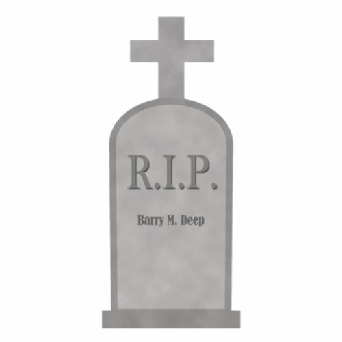 Halloween Barry M Deep Tombstone Photo Sclupture Statuette