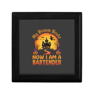 Halloween Bartender Haunted House Witch Pumpkin De Gift Box