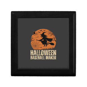 Halloween Baseball Maker Vintage Witch Graphic Gift Box