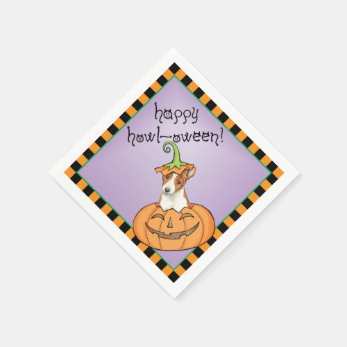 Halloween Basenji Paper Napkins