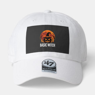 Halloween Basic Witch Pumpkin Moon Graphic 47 Brand Hat