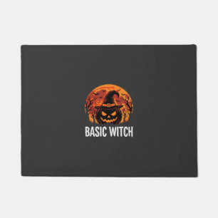 Halloween Basic Witch Pumpkin Moon Graphic Doormat