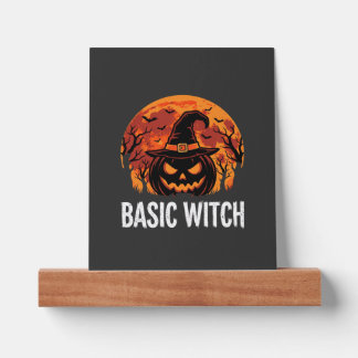 Halloween Basic Witch Pumpkin Moon Graphic Picture Ledge