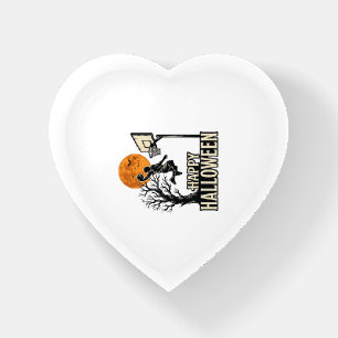 Halloween Basketball Happy Halloween Vintage Sport Paperweight