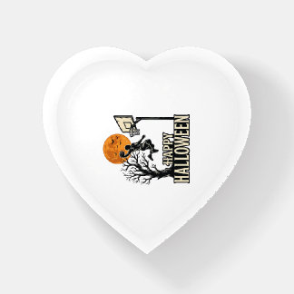 Halloween Basketball Happy Halloween Vintage Sport Paperweight