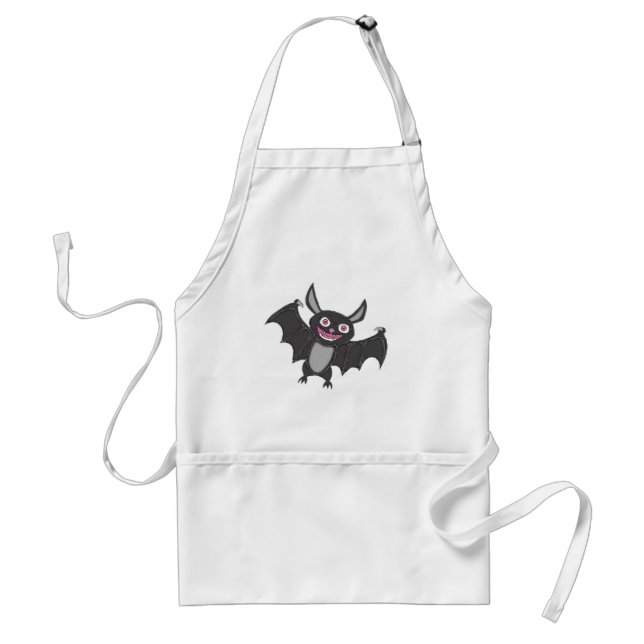 Halloween Bat Adult Apron (Front)