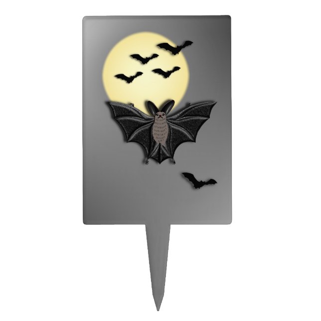 Halloween Bat Cake Topper (Front)