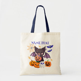 Halloween Bat Candy Tote Bag v2