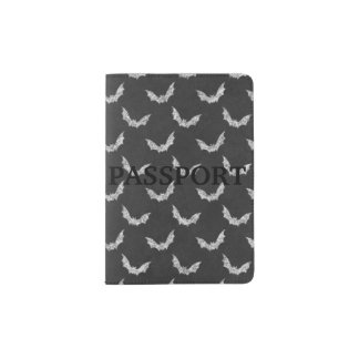 Halloween Bat Chalkboard Pattern Passport Holder