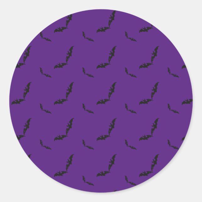 Halloween/bat   classic round sticker (Front)