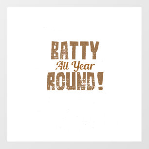 Halloween bat costume floor decals