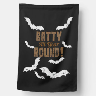 Halloween bat costume house flag