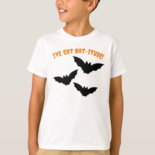 Halloween Bat_itude Flying Bats Boys  T_Shirt