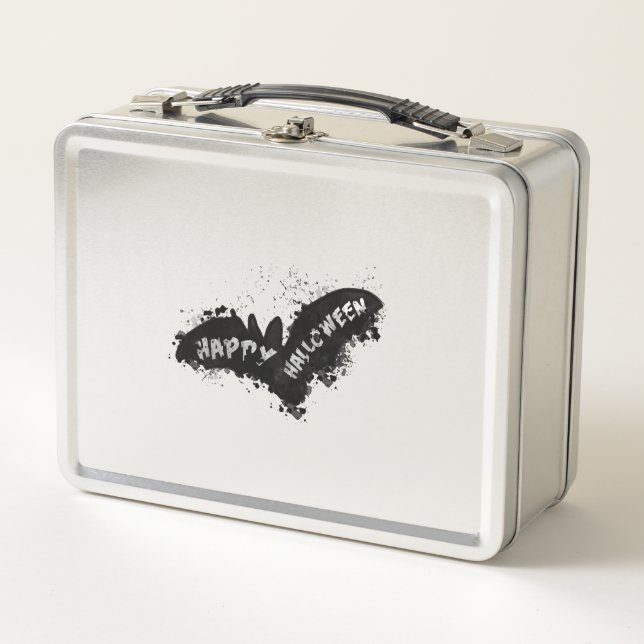Halloween Bat     Metal Lunch Box (Front)