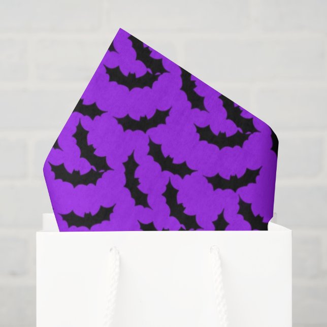 Halloween bat pattern tissue paper (Gift Bag)