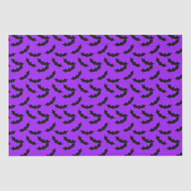 Halloween bat pattern tissue paper (Front)