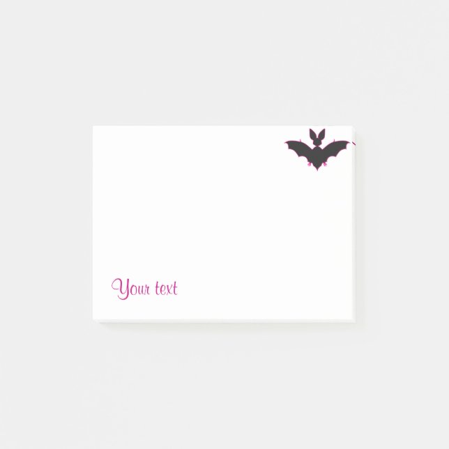 Halloween Bat Post-it Notes (Front)