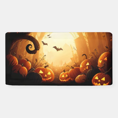 HalloweenBatPumpkinFall  Banner