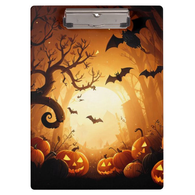 Halloween/Bat/Pumpkin/Fall  Clipboard (Front)