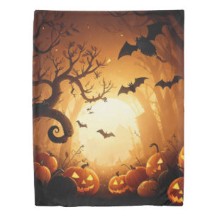Halloween/Bat/Pumpkin/Fall Duvet Cover